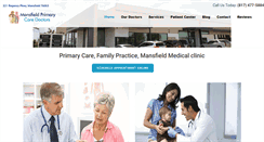 Desktop Screenshot of mansfieldprimarycare.com