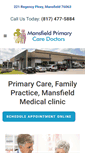 Mobile Screenshot of mansfieldprimarycare.com